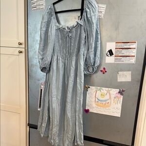 Light Blue Long Sleeve Dress ELOQUII Size 14